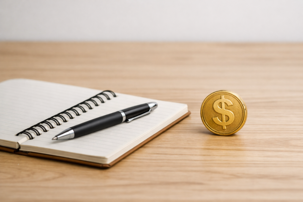 Calm sprout and gold