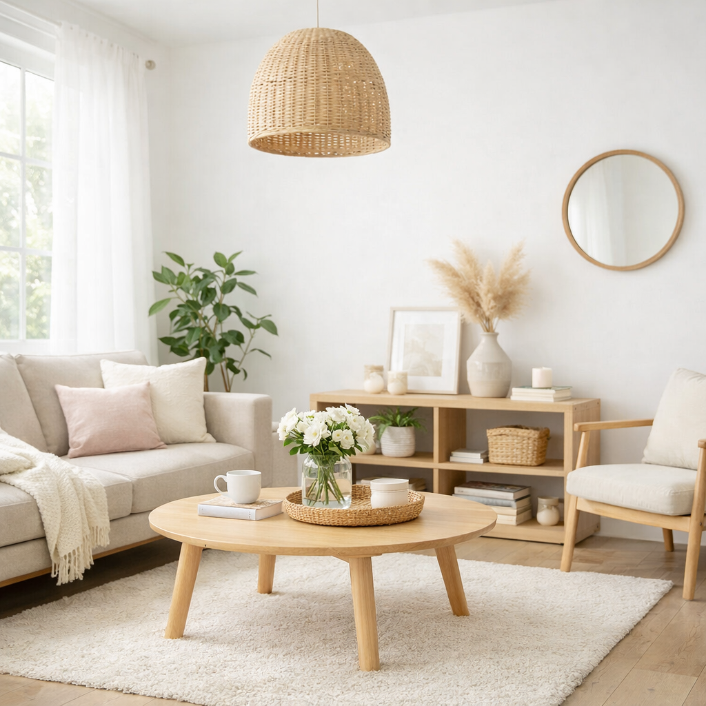 Minimalist finance living room setup