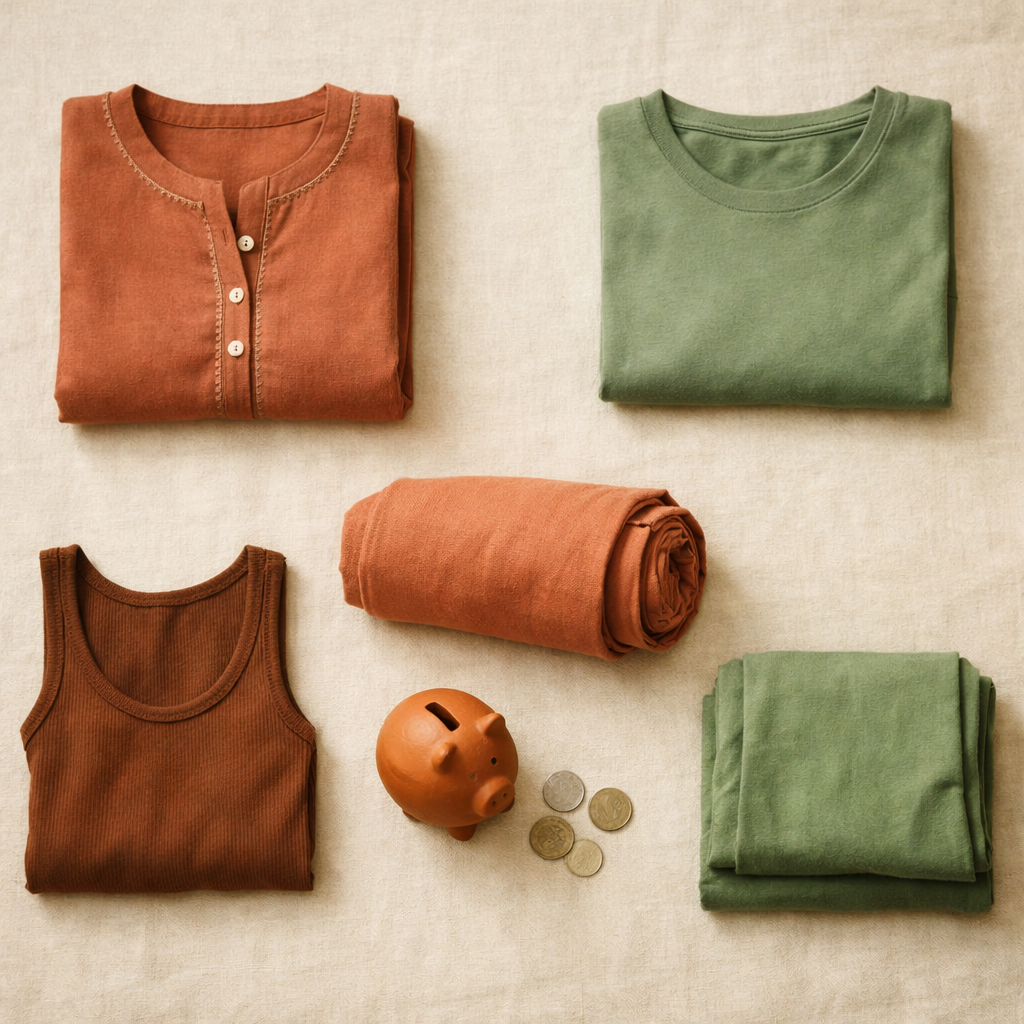 Capsule wardrobe financial benefits for a mindful home